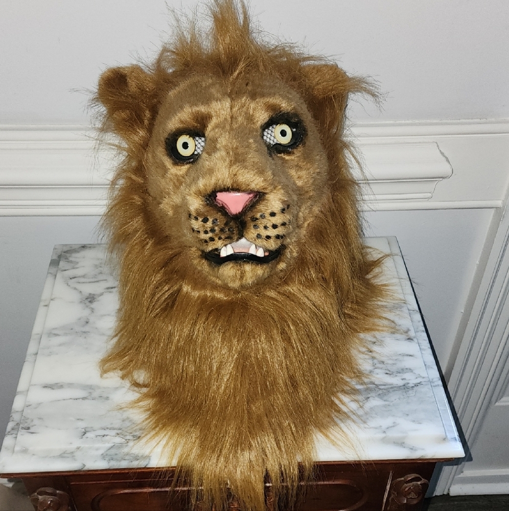 Furry Lion Mane Costume Headpiece for Kids & Adults